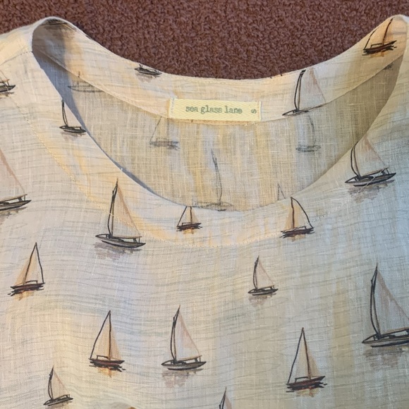 Sea Glass Lane - linen dress in size Small - Picture 4 of 4